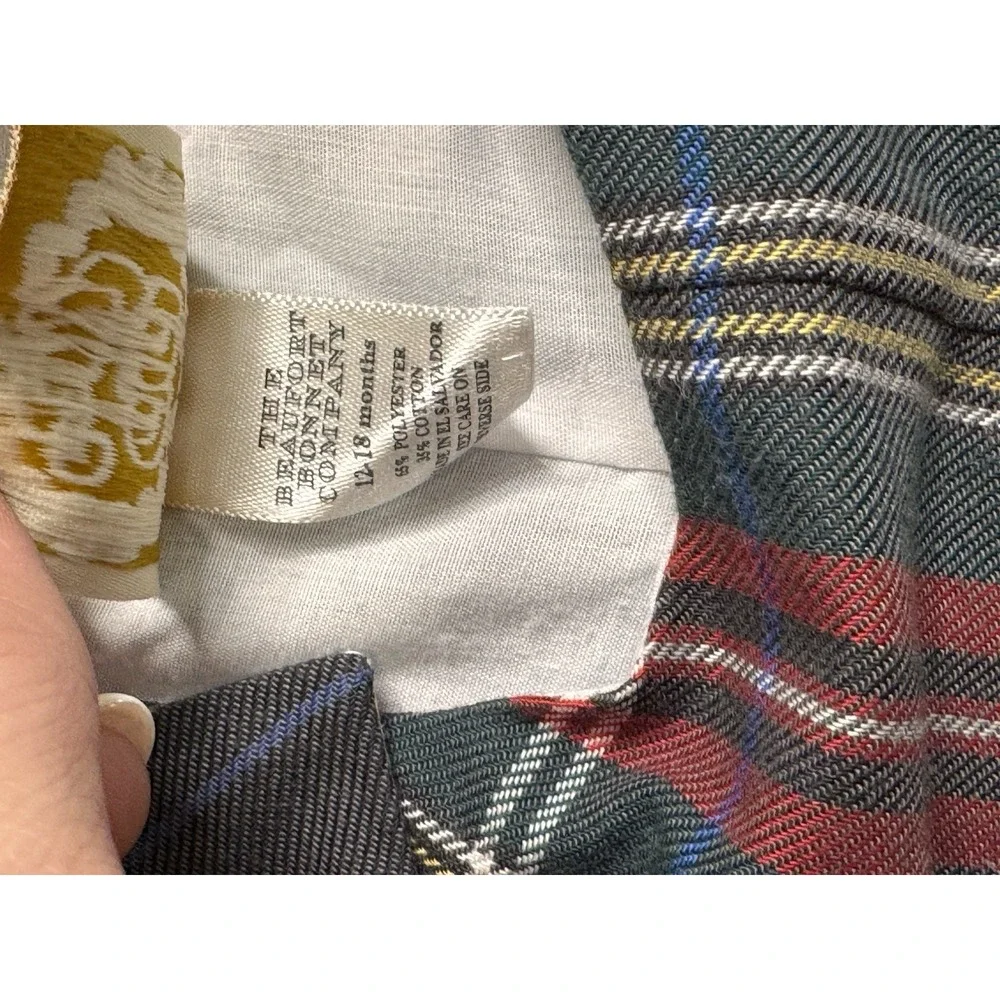 Beaufort Bonnet Co Jon Jon 18M Red Green Jack Keene Christmas Tartan Plaid